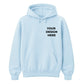 Custom graphic placement casual streetwear unisex hoodie