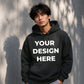Custom graphic placement casual streetwear unisex hoodie
