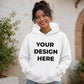 Custom graphic placement casual streetwear unisex hoodie