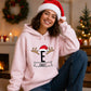 Custom Initial And Name Antlers Christmas Unisex Hoodies