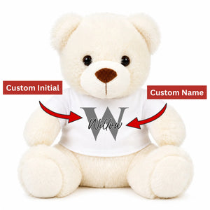 Teddy Bear with Name & Initial | Custom Teddy Bear