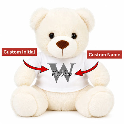 Teddy Bear with Name & Initial | Custom Teddy Bear