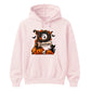 Custom name & initial letter spooky pumpkin Halloween Unisex Hoodie
