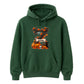 Custom name & initial letter spooky pumpkin Halloween Unisex Hoodie