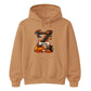Custom name & initial letter spooky pumpkin Halloween Unisex Hoodie