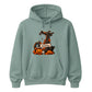 Custom name & initial letter spooky pumpkin Halloween Unisex Hoodie