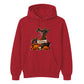 Custom name & initial letter spooky pumpkin Halloween Unisex Hoodie