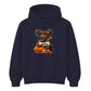 Custom name & initial letter spooky pumpkin Halloween Unisex Hoodie