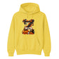 Custom name & initial letter spooky pumpkin Halloween Unisex Hoodie