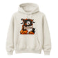 Custom name & initial letter spooky pumpkin Halloween Unisex Hoodie