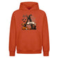 Custom initial tree name spooky Halloween Oversized Hoodie