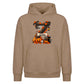 Custom initial tree name spooky Halloween Oversized Hoodie