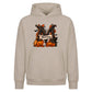 Custom initial tree name spooky Halloween Oversized Hoodie