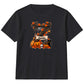 Custom letter spooky tree banner Halloween Kids T-Shirt