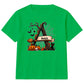 Custom letter spooky tree banner Halloween Kids T-Shirt