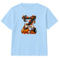 Custom letter spooky tree banner Halloween Kids T-Shirt