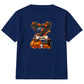 Custom letter spooky tree banner Halloween Kids T-Shirt