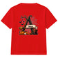 Custom letter spooky tree banner Halloween Kids T-Shirt
