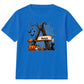 Custom letter spooky tree banner Halloween Kids T-Shirt