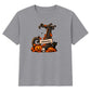 Custom letter spooky tree banner Halloween Kids T-Shirt