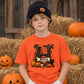 Custom letter spooky tree banner Halloween Kids T-Shirt