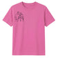 Custom Line Art Family Portrait Outline Unisex T-Shirt