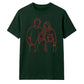 Custom Line Art Family Portrait Outline Unisex T-Shirt
