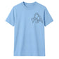 Custom Line Art Family Portrait Outline Unisex T-Shirt