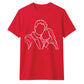 Custom Line Art Family Portrait Outline Unisex T-Shirt