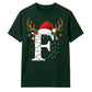 Custom monogram reindeer lights Christmas Unisex T-Shirt