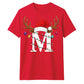 Custom monogram reindeer lights Christmas Unisex T-Shirt