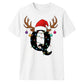 Custom monogram reindeer lights Christmas Unisex T-Shirt