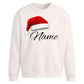 Custom name santa hat cosy Christmas Oversized Sweatshirt