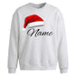Custom name santa hat cosy Christmas Oversized Sweatshirt