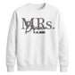 Custom Name Marriage Date Graphic Bride Unisex Sweatshirt