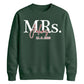 Custom Name Marriage Date Graphic Bride Unisex Sweatshirt