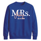 Custom Name Marriage Date Graphic Bride Unisex Sweatshirt