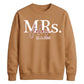 Custom Name Marriage Date Graphic Bride Unisex Sweatshirt