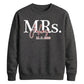 Custom Name Marriage Date Graphic Bride Unisex Sweatshirt
