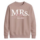 Custom Name Marriage Date Graphic Bride Unisex Sweatshirt