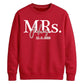 Custom Name Marriage Date Graphic Bride Unisex Sweatshirt