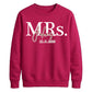 Custom Name Marriage Date Graphic Bride Unisex Sweatshirt