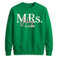 Custom Name Marriage Date Graphic Bride Unisex Sweatshirt