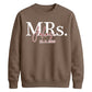 Custom Name Marriage Date Graphic Bride Unisex Sweatshirt
