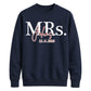 Custom Name Marriage Date Graphic Bride Unisex Sweatshirt