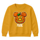 Creepy flying bat full moon night Halloween Kids Sweatshirt