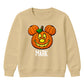 Creepy flying bat full moon night Halloween Kids Sweatshirt