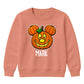 Creepy flying bat full moon night Halloween Kids Sweatshirt