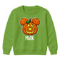 Creepy flying bat full moon night Halloween Kids Sweatshirt