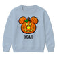 Creepy flying bat full moon night Halloween Kids Sweatshirt